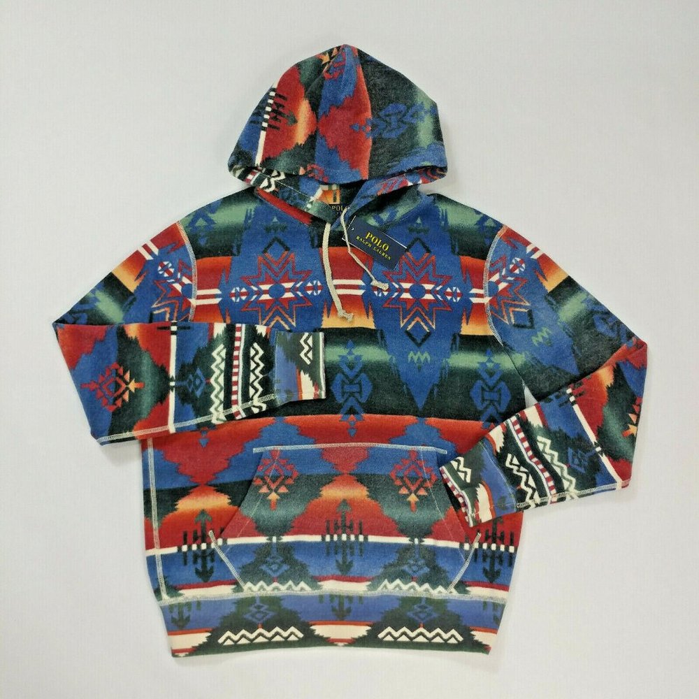 Polo Ralph Lauren Men’s Aztec Southwestern Hoodie Sweatshirt Size M
